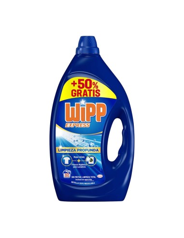 Detergente wipp express, limpio y liso, 53 lavados