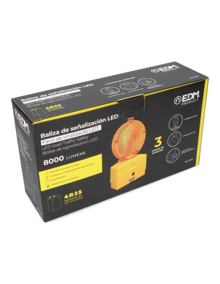 Baliza de señalización led para obras