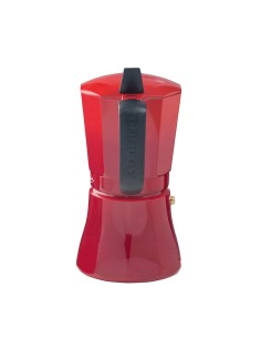 Cafetera petra roja de aluminio de 9 tazas 2