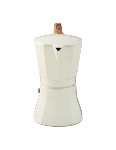 Cafetera petra crema de aluminio de 9 tazas