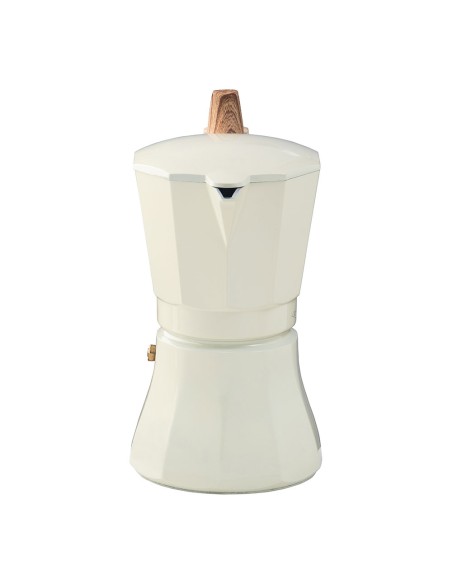 Cafetera petra crema de aluminio de 9 tazas