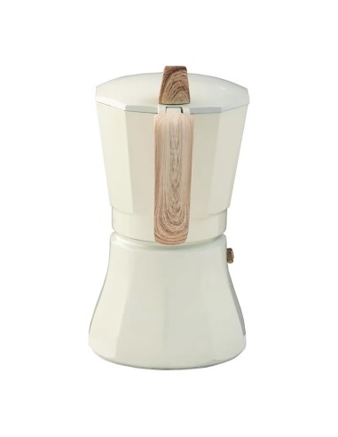 Cafetera petra crema de aluminio de 9 tazas