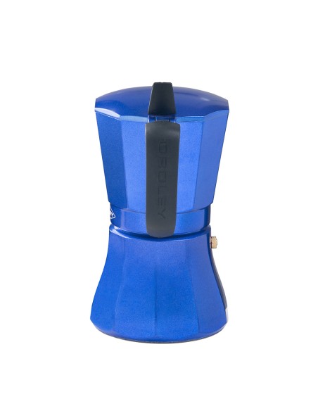 Cafetera petra azul de aluminio de 9 tazas