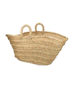 Cesta para leñero de esparto 60x35x45cm oval 2