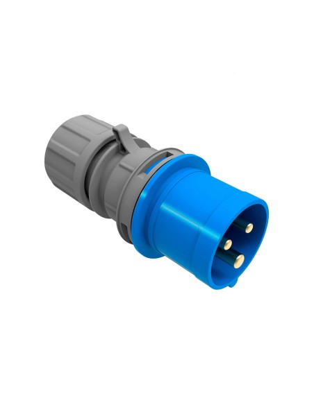 Clavija cetac 2p+t azul 16a 230v~ ip44 (envasada)