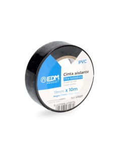 Cinta aislante calidad "supra" negra 10 m x 19 mm, blister