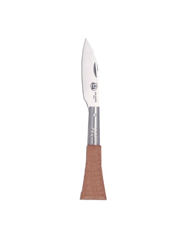 Navaja acero inoxidable / madera natural, hoja 5,2 cm