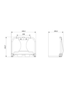 Portabobinas mural de pared jofel 2