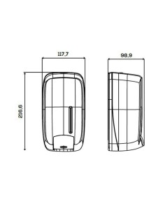 Dosificador de jabón timeless abs reciclado negro jofel 2