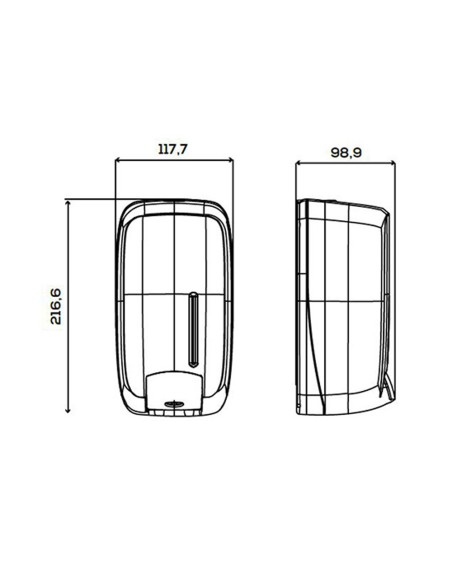 Dosificador de jabón timeless abs reciclado negro jofel