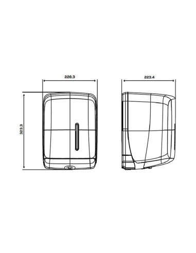 Dispensador papel mecha timeless abs reciclado...