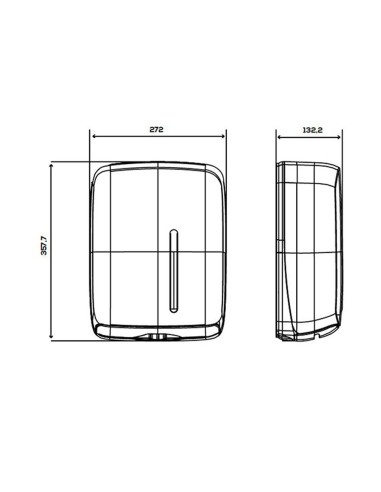 Dispensador zig-zag timeless negro jofel