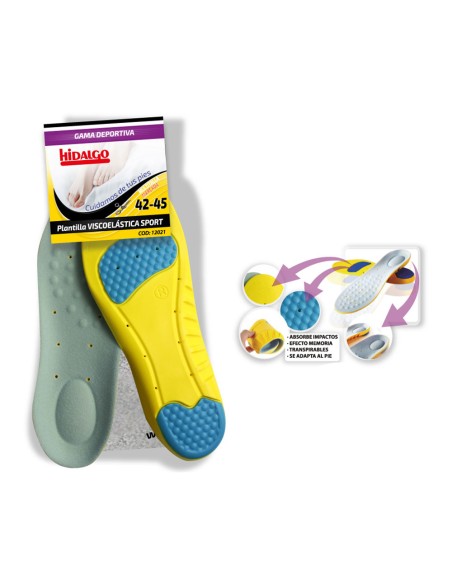 Plantilla para calzado viscoesport t: 42-45 hidalgo