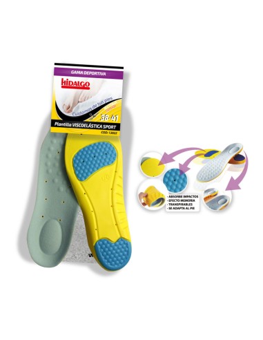 Plantilla para calzado viscoesport t: 38-41...