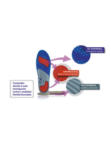 Plantilla para calzado plus silicona t: 42-46...