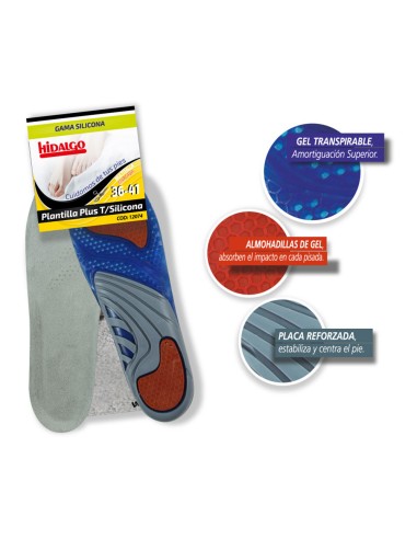 Plantilla para calzado plus silicona t: 36-41...