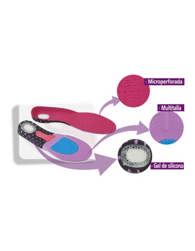 Plantilla para calzado multideportiva gel t:...