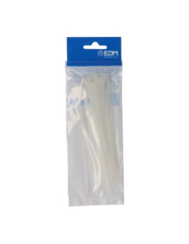 Bridas natural 3,5 x 150 mm nylon alta calidad (bolsa 25 unid.)