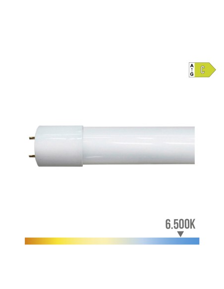 Tubo led t8 12 w 1.940 lm 6.500 k luz fría (eq.30w) clase c ø2,6 x 90 cm