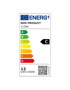 Tubo led t8 12 w 1.940 lm 6.500 k luz fría (eq.30w) clase c ø2,6 x 90 cm 2