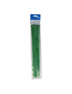 Bridas verdes 4,8 x 380 mm nylon alta calidad (bolsa 25 unid.)
