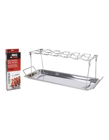 Soporte para alitas de pollo para horno o bbq