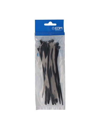 Bridas negras 3,6 x 150 mm nylon alta calidad (bolsa 25 unid.)