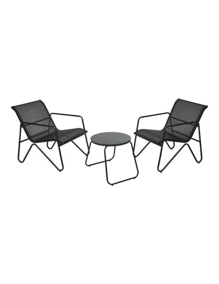 Conjunto jardin 3 piezas metal antracita