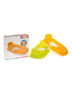 Colchoneta hinchable con reposacabeza, 163 x 104 cm colores surtidos