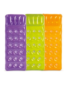 Colchoneta hinchable con reposacabeza, 188 x 71 cm, colores surtidos