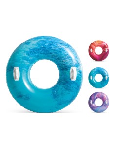 Flotador redondo con asas 114 cm, colores surtidos