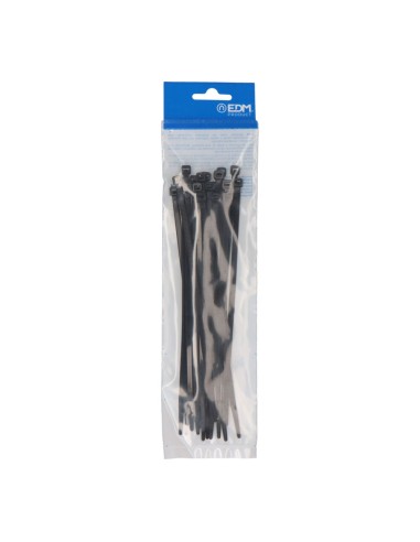 Bridas negras 4,6 x 200 mm nylon alta calidad (bolsa 25 unid.)