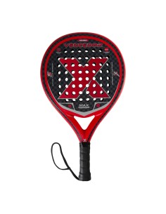 Pala de padel color rojo, 37x26x3,5cm, 360g