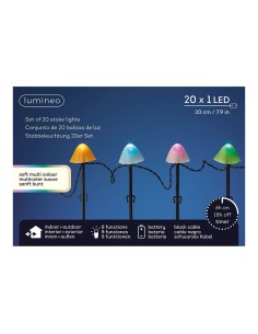 Estaca led con forma de seta multicolor con 8 funciones para exterior 491763 2