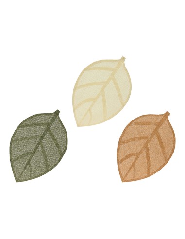 Mantel individual modelo hoja 30 x 46,5 x 0,1 cm colores surtidos