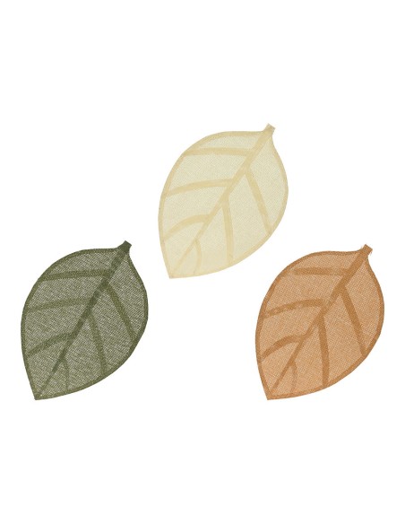 Mantel individual modelo hoja 30 x 46,5 x 0,1 cm colores surtidos