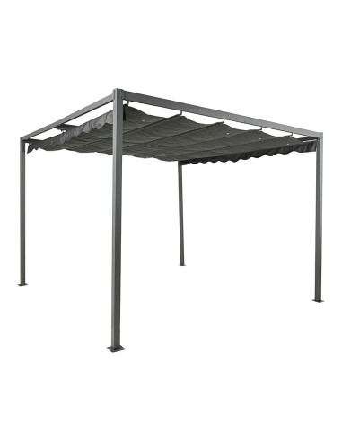 Pérgola para exterior color antracita 300 x 300 x 220 cm