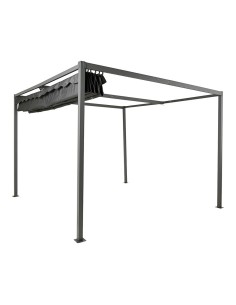 Pérgola para exterior color antracita 300 x 300 x 220 cm 2