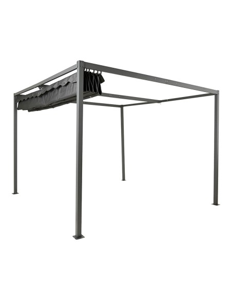 Pérgola para exterior color antracita 300 x 300 x 220 cm