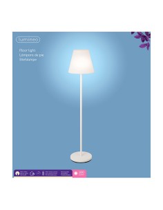 Lámpara de pie para exteior y interior recargable con mando a distancia color blanco 150 cm 2