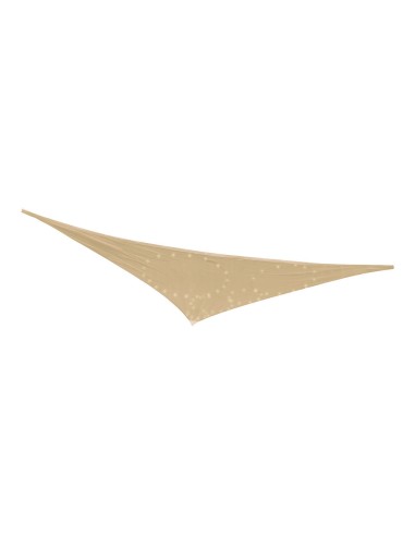 Toldo de ocultación con led solar color beige para exterior 3 x 3 x 3 m