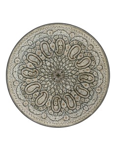 Mesa metalica/mosaico bistro color negro para exterior 2