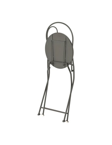 Silla metálica/mosaico bistro color negro para...