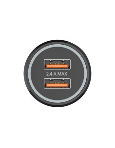 Cargador doble mechero coche negro 2,4a -12w tech one tech 2