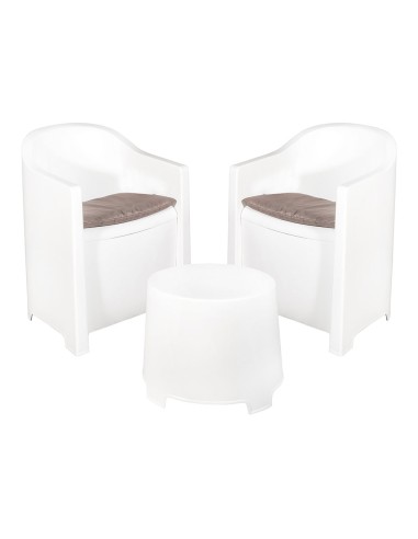 Conjunto jardin luna 3 piezas blanco