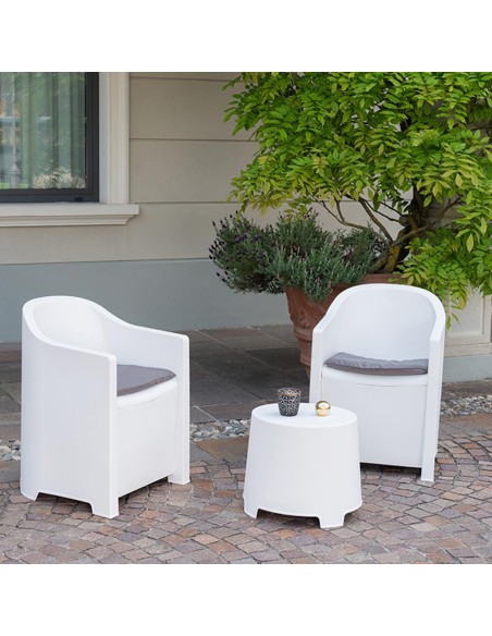 Conjunto jardin luna 3 piezas blanco