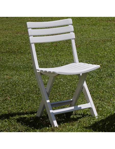 Silla plegable birki color blanco