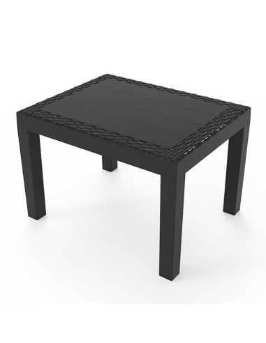 Mesa auxiliar jack color antracita para exterior 59 x 46 x 40 cm