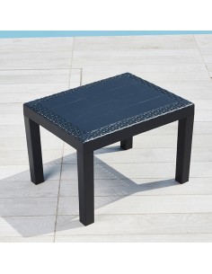 Mesa auxiliar jack color antracita para exterior 59 x 46 x 40 cm 2