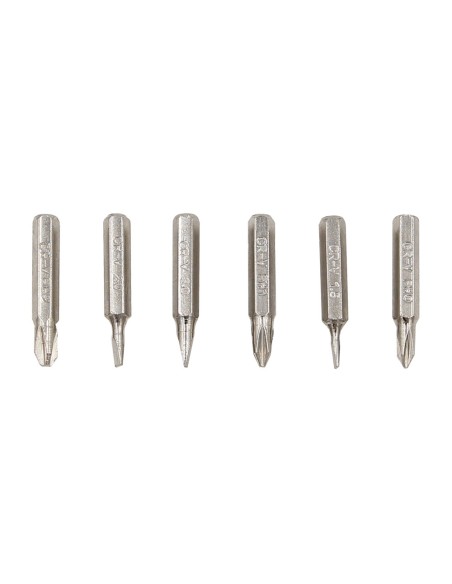 Linterna - destornillador con 6 puntas imantadas, colores surtidos